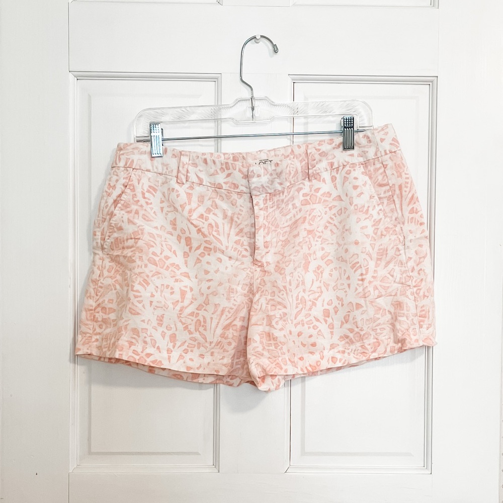 Loft Linen Blend Shorts Size 10